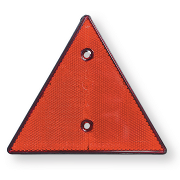 Triangular rear reflector for trailer and caravan red 160 mm